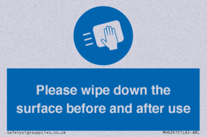 Please wipe down the surface before and after use